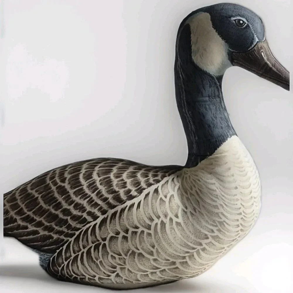 Vintage Canada Goose Plush Stuffed Animal Pillow | Folk Art | Door Stop - Picture 2 of 8